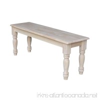 International Concepts BE-47 Farmhouse Bench  Unfinished - B0029LHRKY