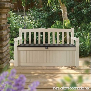 KeterEden Outdoor Resin All Weather Plastic Seating & Storage Bench - B0725NX4M2