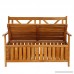 Kinbor All Weather Outdoor Patio Storage Garden Wooden Storage Bench Deck Box - B07BT74WKD