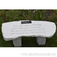 Memorial Bench: Your Life Was a Blessing - B016RE13DA