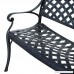 Outsunny 40 Grid Pattern Decorative Outdoor Garden Bench - Antique Green - B01D1QSCO0