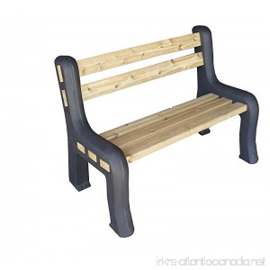 RTS Home Accents DIY Plastic Bench Ends Black (Wood & Screws Sold Separately) - B01M74V4U7