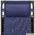 Best Choice Products Foldable Zero Gravity Rocking Patio Chair with Sunshade Canopy - Navy Blue - B079F2MNCN
