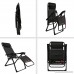 FLAMROSE Patio Chairs with Pillow Zero Gravity Lounge Chair Beach Outdoor Lawn Recliners Black (Case of 2) - B072Q2YC75