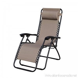 Grand patio Premium Infinity Zero Gravity Chair Weather Resistant Patio Lounge Chairs Super Durable Reclining Patio Chair With Cup Holder Beige - B01NBXYX0T