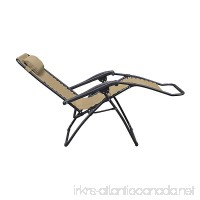 Outdoor Use Multi-Position Relaxer Zero Gravity Chair (Beige) - B06XPKVQ5W