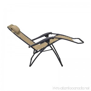 Outdoor Use Multi-Position Relaxer Zero Gravity Chair (Beige) - B06XPKVQ5W