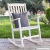 Best Choice Products Indoor Outdoor Traditional Slat Wood Rocking Chair Furniture for Patio Porch Living Room - White - B0732C2RP7