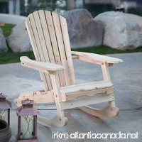 Coral Coast Adirondack Rocking Chair Natural - B01DU13WBO