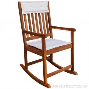 Festnight Garden Plantation Porch Rocker/Rocking Chair Acacia Wood - B073QPZPBQ