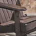 Great Deal Furniture Muriel Outdoor Dark Grey Finish Acacia Wood Adirondack Rocking Chair - B079P33SLF