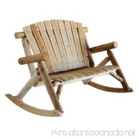 Lakeland Mills Cedar Log Rocking Love Seat  Natural (Discontinued by Manufacturer) - B000BGRQUK
