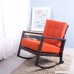 Merax Cushioned Rattan Rocker Chair Rocking Armchair Outdoor Patio Wicker - B01GH1A2UI