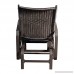 Patio Wicker Gliders Steel Frame Rocking Chair for Outdoor Inside(Black) - B07B7M3CDS