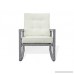 Resin Outdoor Garden Rocking Chair w/cushion Deck Yard Patio Wicker Gray - B07263DQD5