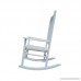 Rockingrocker - A001WT White Porch Rocker/Rocking Chair - Easy To Assemble - Comfortable Size - Outdoor or Indoor Use - B0784QPFSX