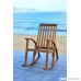 Safavieh Outdoor Collection Clayton Look Rocking Chair Teak Brown - B00PYN2ZK6
