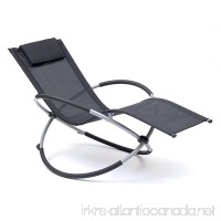 Transcontinental Group Orbit Relaxer Rocking Steel Chair  Black - B01MRC7D65