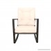 Yardeen Rocking Rattan Chair Outdoor Patio Yard Furniture Wicker Chair with Cushion - B07BPXJG9P