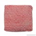 Great Deal Furniture Alston Outdoor Modern Boho Pouf Ivory with Red - B07CM18FZ1