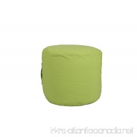 Hip Chik Chairs VCL03999-4047 Large Tech-Leather Round Ottoman  Adult Size  Lime green - B0773RXZ2F