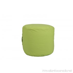 Hip Chik Chairs VCL03999-4047 Large Tech-Leather Round Ottoman Adult Size Lime green - B0773RXZ2F