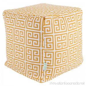 Majestic Home Goods Citrus Towers Indoor/Outdoor Bean Bag Ottoman Pouf Cube 17 L x 17 W x 17 H - B00DJWD5AI