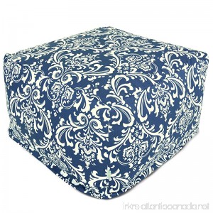 Majestic Home Goods French Quarter Ottoman Large Navy Blue - B00DCCK5FS