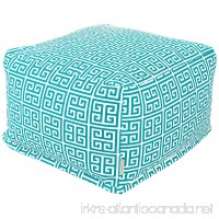 Majestic Home Goods Pacific Towers Ottoman  Large  Turquoise - B00DJWDCGU