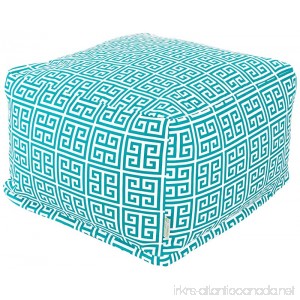 Majestic Home Goods Pacific Towers Ottoman Large Turquoise - B00DJWDCGU