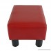 New MTN-G Modern Faux Leather Ottoman Footrest Stool Foot Rest Small Chair Seat Sofa Couch-wine red - B0763LTX2M