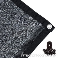 Agfabric 50% Sunblock Shade Cloth with Grommets for Garden Patio 10’ X 16’  Black - B00YRLTDW4