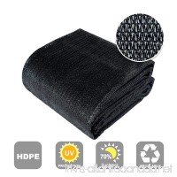 Agfabric 70% Sunblock Shade Cloth Cover with Clips for Plants 5’ X 20’  Black - B01EUOYVLK