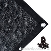 Agfabric 70% Sunblock Shade Cloth with Grommets for Garden Patio 12’ X 12’  Black - B00YTG0UGA