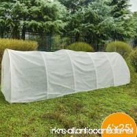 Agfabric Row Cover Plant Shade  0.55oz Fabric of 6x25ft Plant Cover for Bug Barrier - B07F8PMMSN