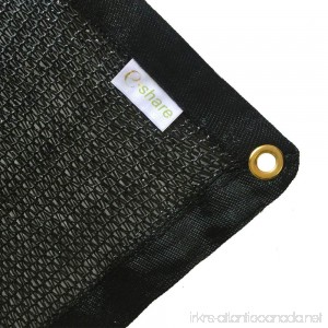 E.share 40% UV Shade Cloth Black Premium Mesh Shadecloth Sunblock Shade Panel 12ft x 10ft - B00XVY9GFC