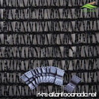 Easyshade 40% Black 10ft X 50ft Sunblock Shade Cloth for Plant Cover  Greenhouse  Cut Edge UV Resistant Fabric Clips Free - B01LDRILGI