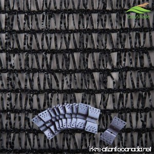 Easyshade 40% Black 10ft X 50ft Sunblock Shade Cloth for Plant Cover Greenhouse Cut Edge UV Resistant Fabric Clips Free - B01LDRILGI