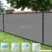 PATIO Fence Privacy Screen 7' x 14' Pergola Shade Cover Canopy Sun Block Heavy Duty Fence Privacy Netting Commercial Grade Privacy Fencing 180 GSM 90% Privacy Blockage (Light Gray) - B07F1YMC7H