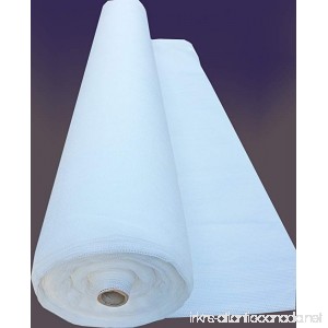 SHANS 90% UV Resistant Fabric Shade Cloth Pure White 10 ft By 10 ft With Clips Free - B015HYZ0RQ