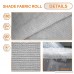 Sunshades Depot 12' x 82' Shade Cloth 180 GSM HDPE Light Grey Fabric Roll Up to 95% Blockage UV Resistant Mesh Net - B06Y2KMDG6