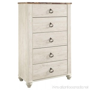 Ashley Furniture Signature Design - Willowton Chest of Drawers - Contemporary Dresser - Two-tone - B0735DWRQ2