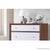 Baxton Furniture Studios Harlow Mid-Century Wood 3 Drawer Chest Medium White and Walnut - B01892M85A