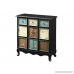 Monarch Apothecary Bombay Chest Distressed Black/Multi-Color - B00FHXHTHC