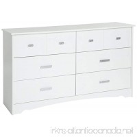 South Shore Tiara 6-Drawer Double Dresser  Pure White with Jewel-Like Handles - B016VE4QSU