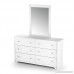 South Shore Vito Collection 6-Drawer Double Dresser Pure White with Matte Nickel Handles - B004GCJ2CA