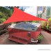 Alion Home 9' x 9' x 12.7' Right Triangle PU Waterproof Woven Sun Shade Sail (1 Tomato Red) - B07993KKNW