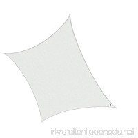 Cool Area Square Oversized 16 Feet 5 Inches Sun Shade Sail  UV Block Patio Sail Perfect for Outdoor Patio Garden Swimming pools in Color White - B00T7342RI
