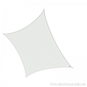 Cool Area Square Oversized 16 Feet 5 Inches Sun Shade Sail UV Block Patio Sail Perfect for Outdoor Patio Garden Swimming pools in Color White - B00T7342RI