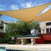 Do4U Oversized Triangle Garden Patio Shade Sun Sail UV Block Fabric with Steel D-rings Triangle Sand (20x20x20ft sand) - B06XGXKJ8L